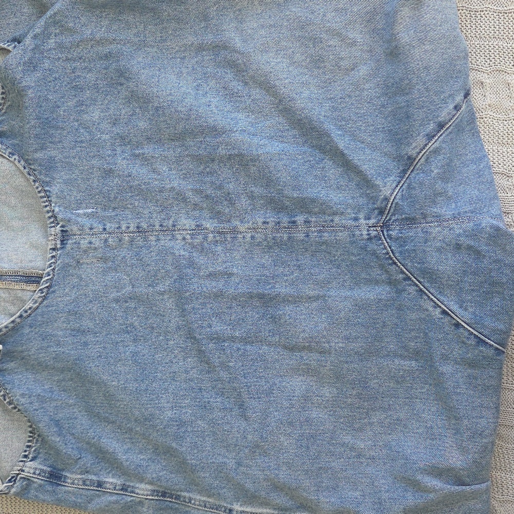 Free People We the Free High Roller Jumpsuit Blue Denim Extra Large XL - Picture 11 of 11